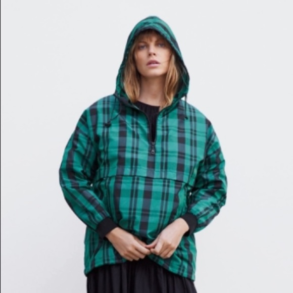 NWT Zara plaid hooded jacket - Picture 3 of 8